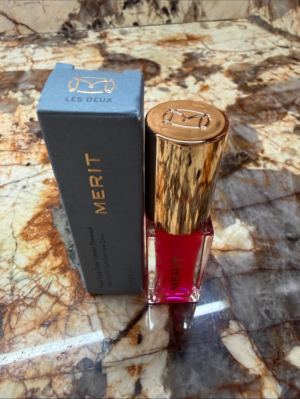 Merit Shade Slick Tinted Lip Oil Les Deux New